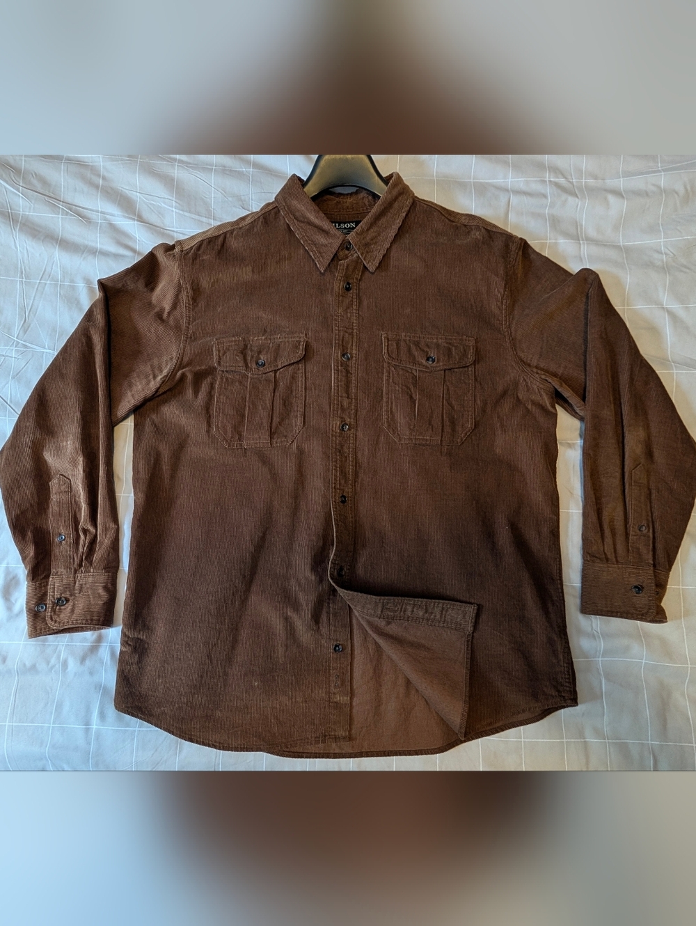 Filson Brown Corduroy Work Shirt